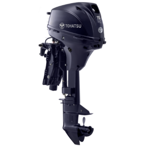 Tohatsu 15 HP MFS15EEPTL Outboard | 20" Shaft | Electric Start | Power Tilt