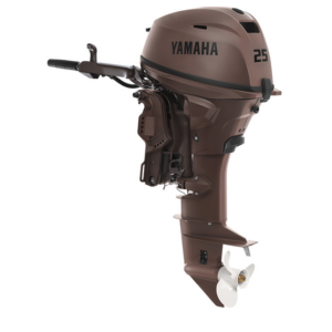 Yamaha 25 HP F25SWHC3 EFI OUTBOARD | Matte Brown | 15" Shaft | Electric Start | Manual Tilt